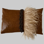 The Sanderé Handmade Plume Decorative Pillow