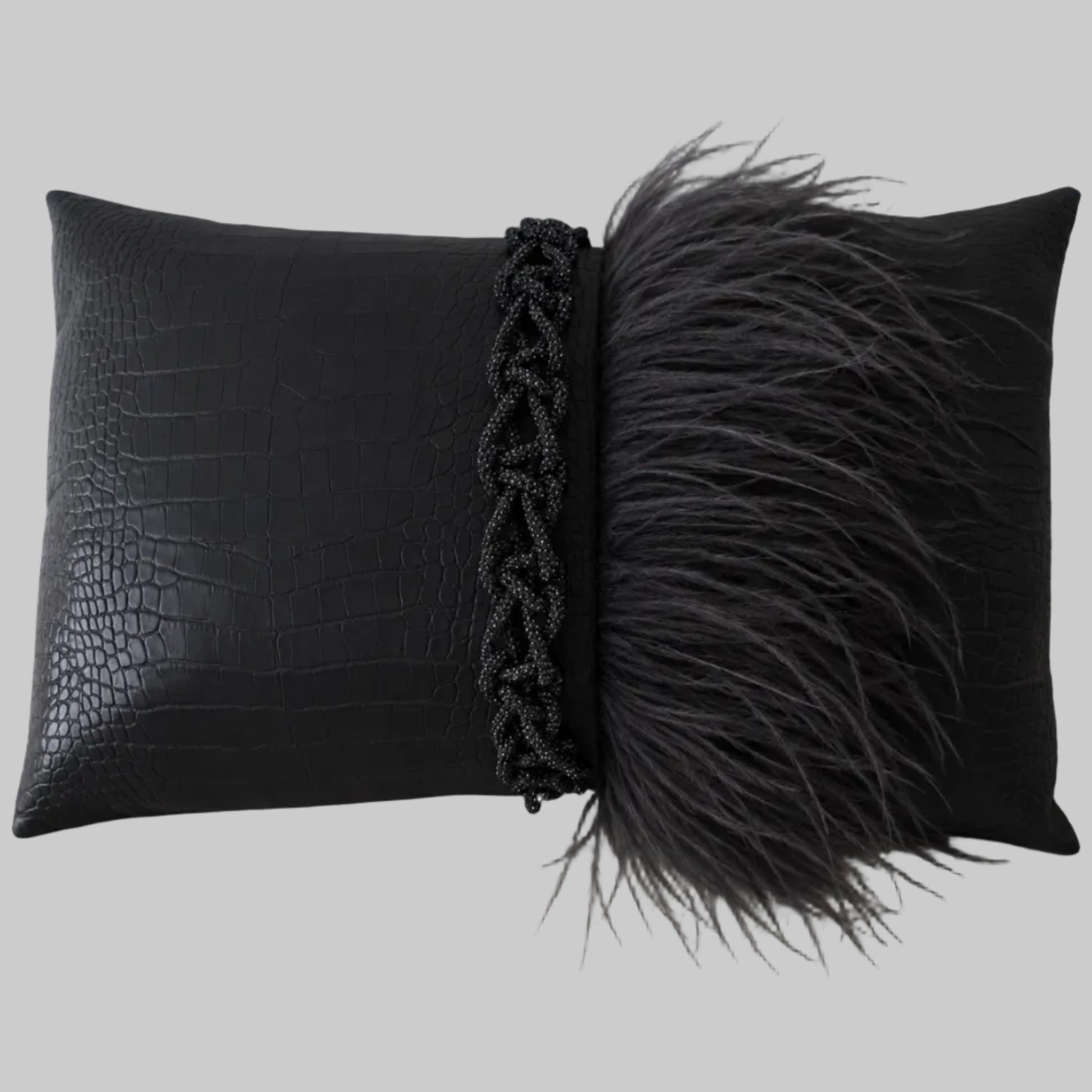 The Sanderé Handmade Plume Decorative Pillow