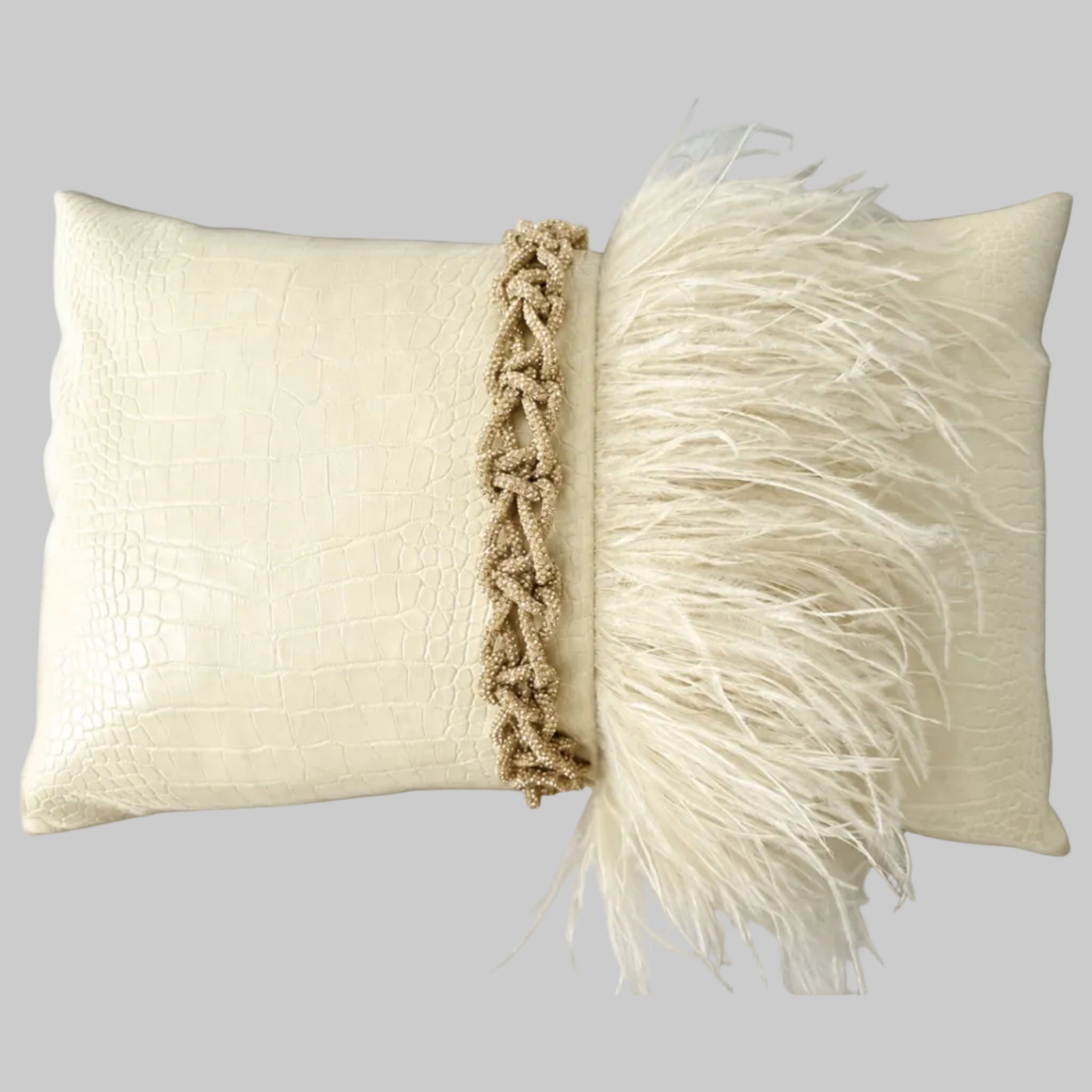 The Sanderé Handmade Plume Decorative Pillow