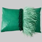 The Sanderé Handmade Plume Decorative Pillow