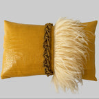 The Sanderé Handmade Plume Decorative Pillow