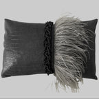 The Sanderé Handmade Plume Decorative Pillow
