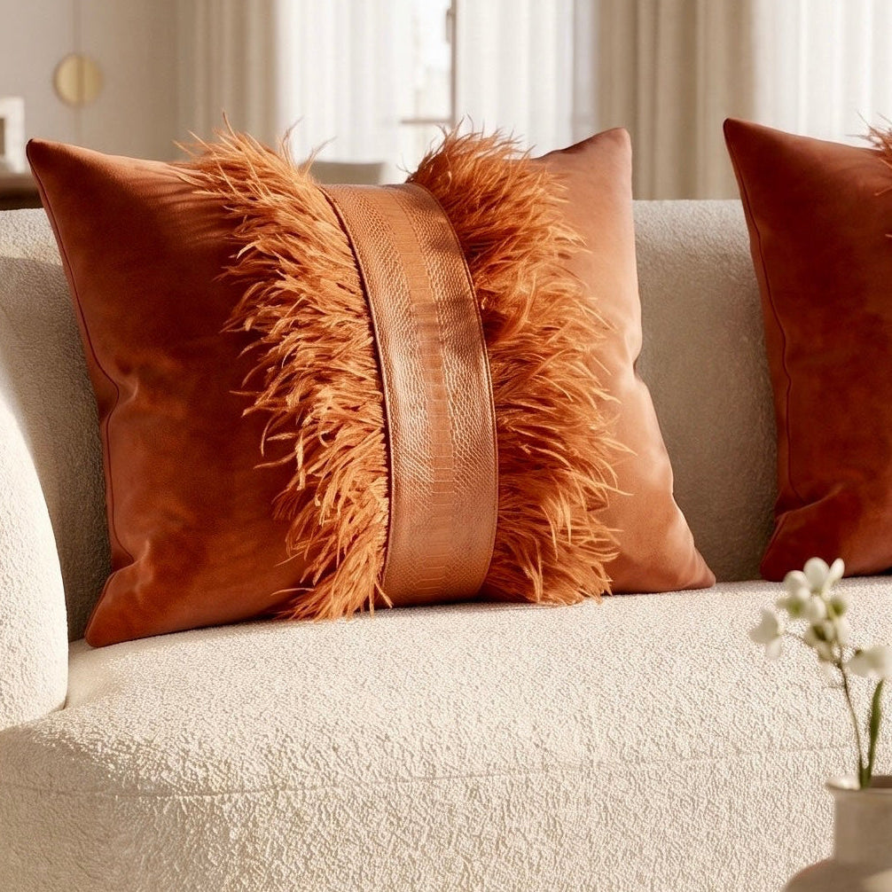 The Sanderé Handmade Atelier Plume Decorative Pillow