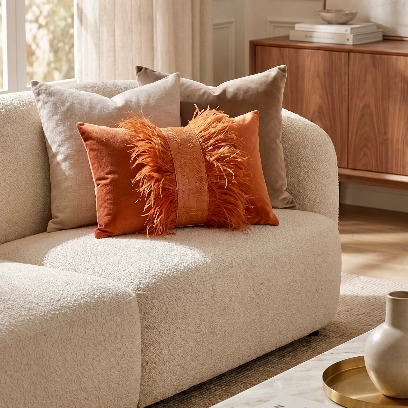 The Sanderé Handmade Atelier Plume Decorative Pillow
