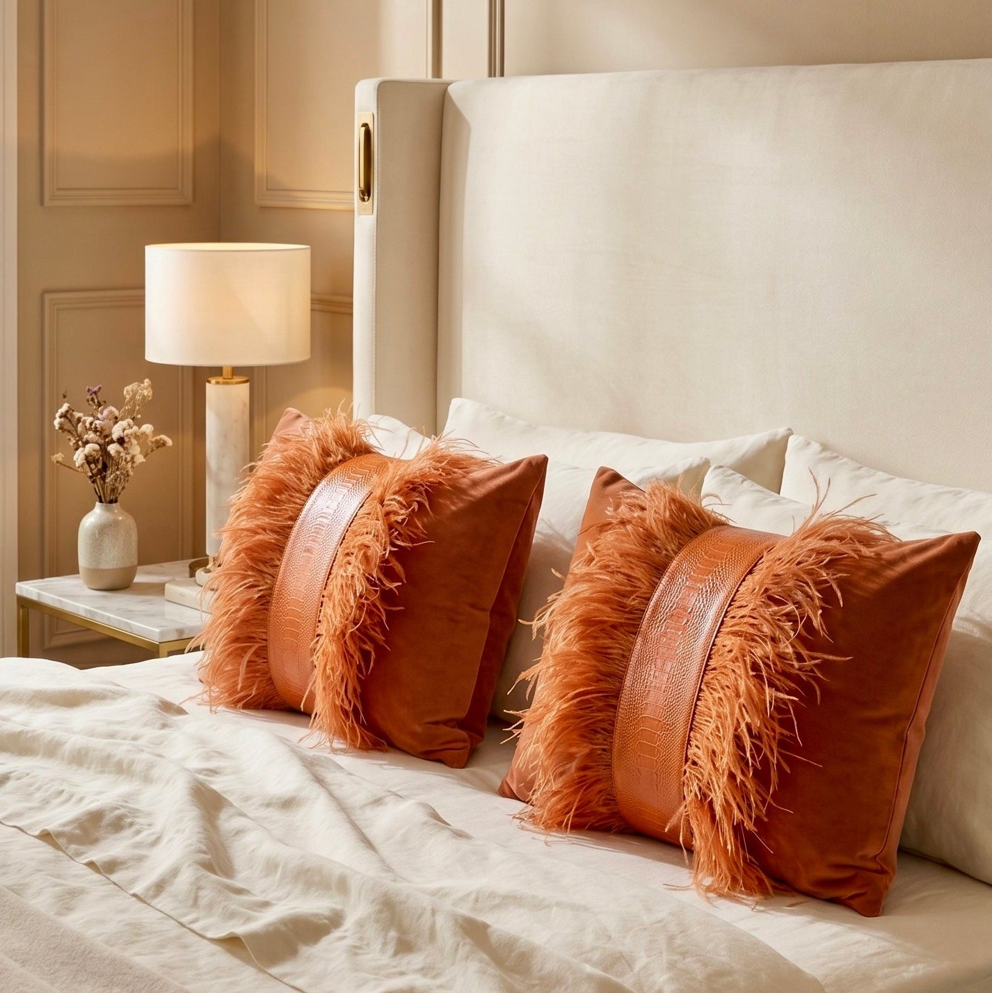 The Sanderé Handmade Atelier Plume Decorative Pillow