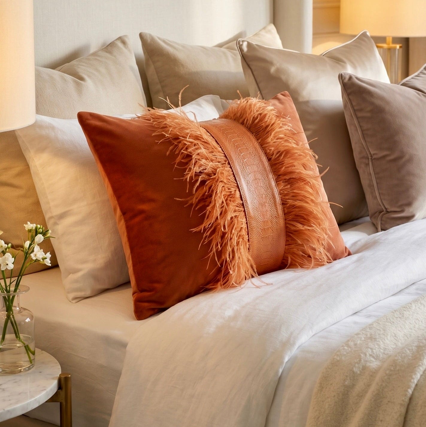 The Sanderé Handmade Atelier Plume Decorative Pillow