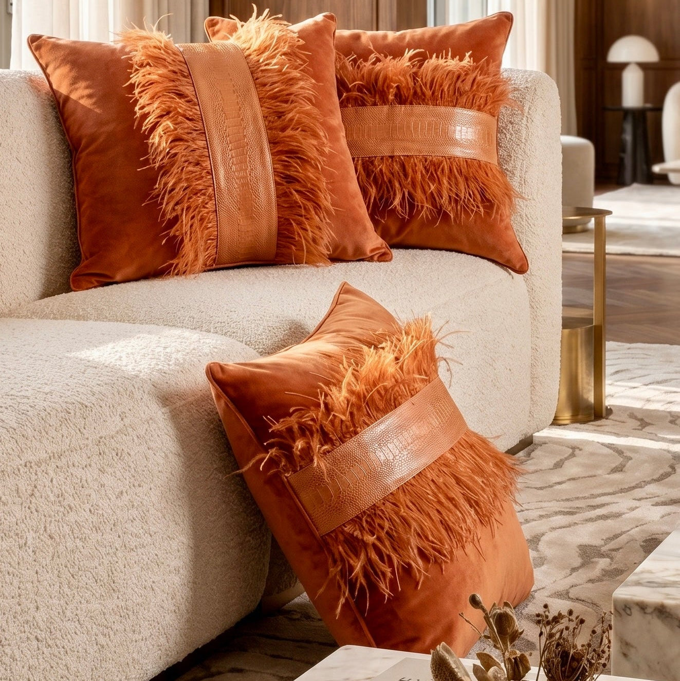 The Sanderé Handmade Atelier Plume Decorative Pillow