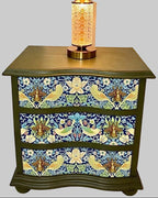The Sanderé Meadowlark Nightstand | Hand-Finished Three-Drawer Bedside Table