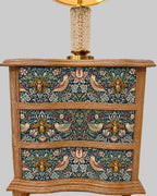 The Sanderé Vivienne Nightstand | Hand-Finished Three-Drawer Bedside Table