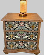 The Sanderé Gardenlark Nightstand | Hand-Finished Three-Drawer Bedside Table