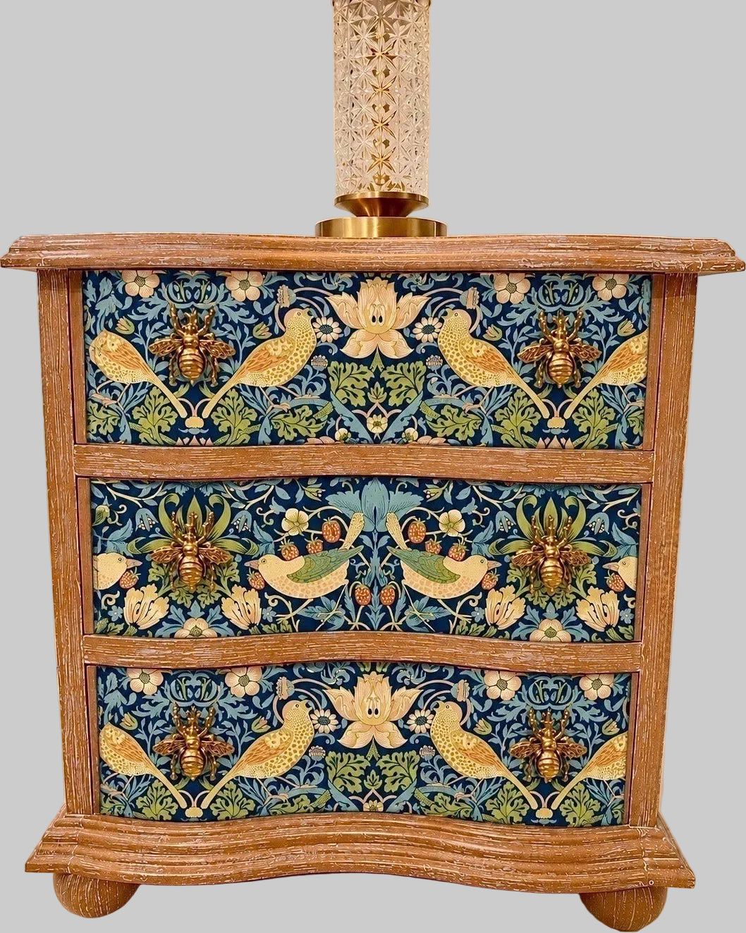 The Sanderé Meadowlark Nightstand | Hand-Finished Three-Drawer Bedside Table