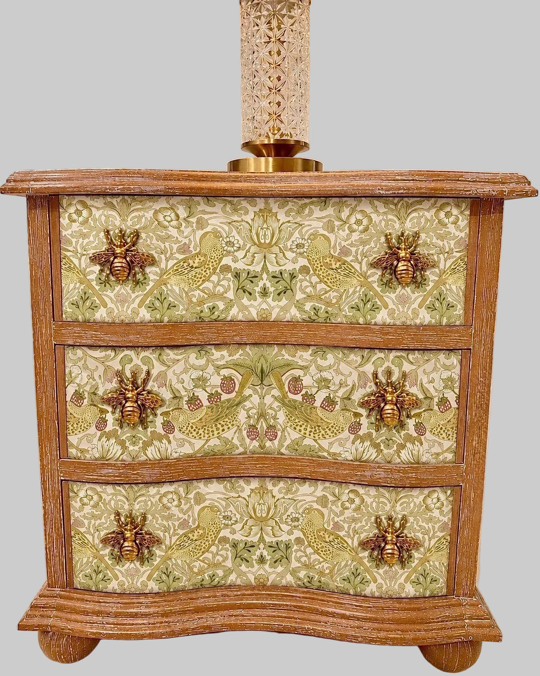 The Sanderé Edenlark Nightstand | Hand-Finished Three-Drawer Bedside Table