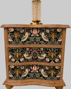 The Sanderé Gardenlark Nightstand | Hand-Finished Three-Drawer Bedside Table