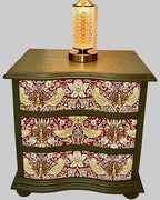 The Sanderé Roselle Nightstand | Hand-Finished Three-Drawer Bedside Table