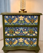 The Sanderé Meadowlark Nightstand | Hand-Finished Three-Drawer Bedside Table