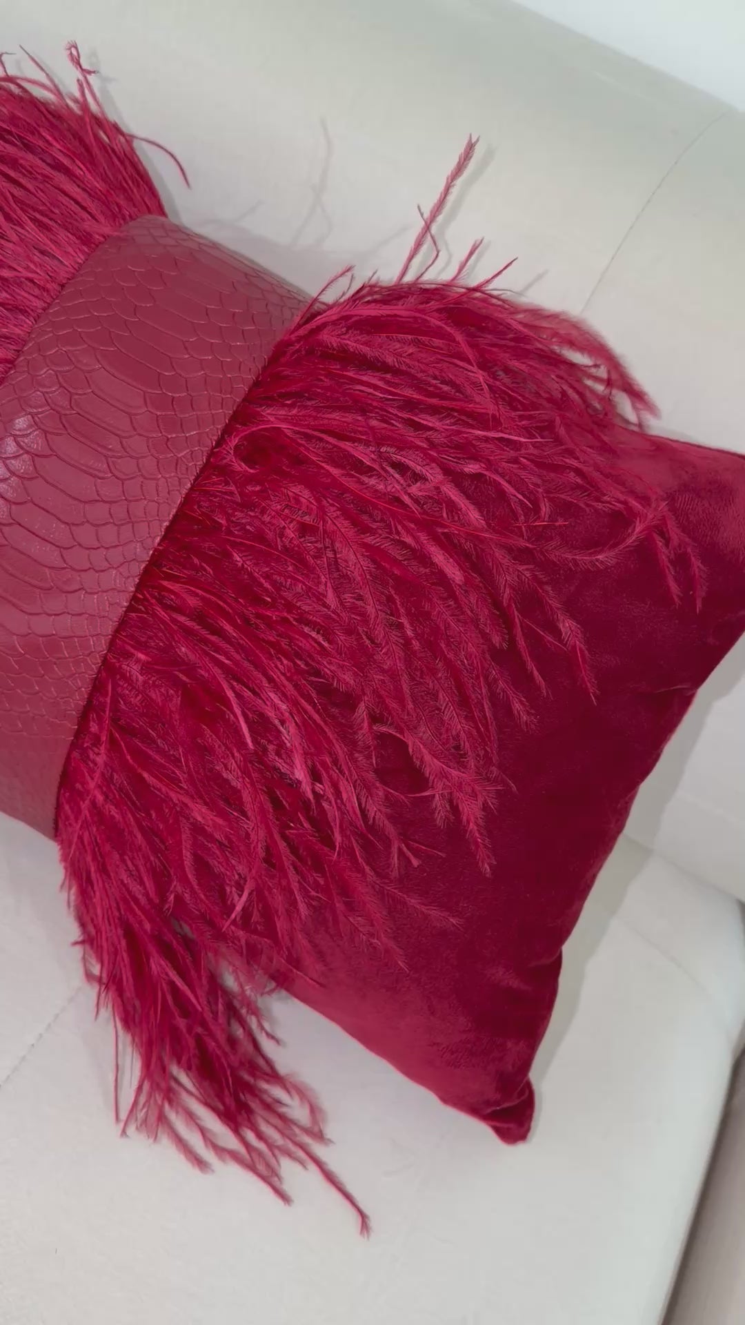 The Sanderé Handmade Atelier Plume Decorative Pillow