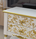 The Sanderé Gilded Aviary Nightstand | Hand-Finished Custom Bedside Table